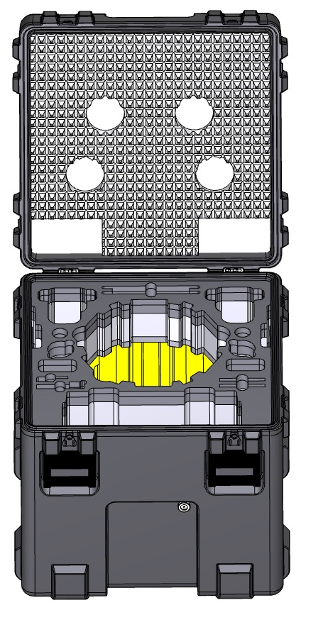 MC-CASES® Profi Koffer für DJI Matrice 600 Pro inklusive Batterie Transportkoffer