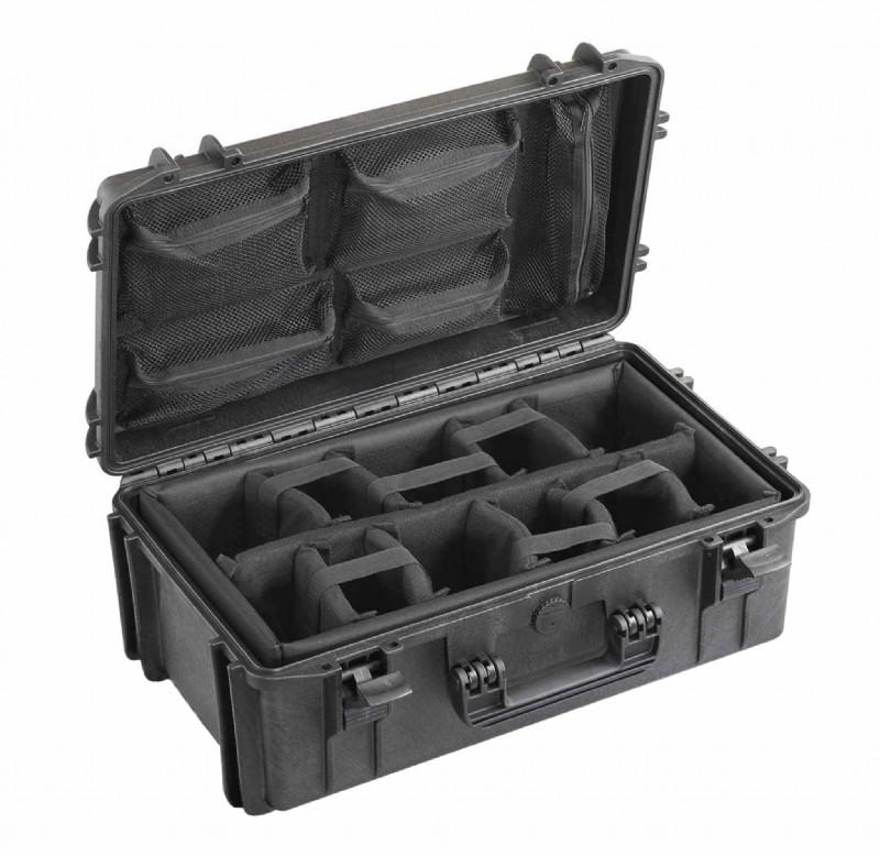 MC-CASES® Professioneller Transportkoffer Trolley Universal Hartschalen Outdoor Koffer 520 x 290 x 200mm - Viele Ausführungen