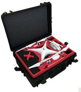 MC-CASES® Professioneller Koffer Transportkoffer passend für DJI Phantom 4 Professional Plus und Obsidian mit Platz für 6 Akkus + Zubehör IP67 wasserdicht