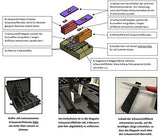 MC-CASES® Professioneller Pistolenkoffer für bis zu 5 Pistolen und 9 Magazine