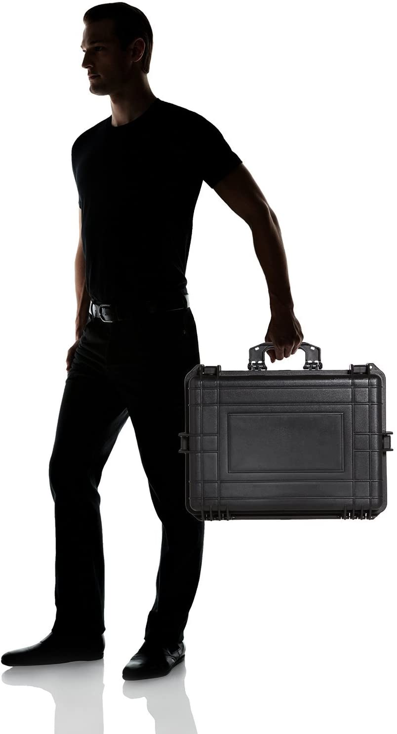 MC-CASES® Professioneller Koffer Transportkoffer passend für DJI Phantom 4 Professional Plus und Obsidian mit Platz für 6 Akkus + Zubehör IP67 wasserdicht