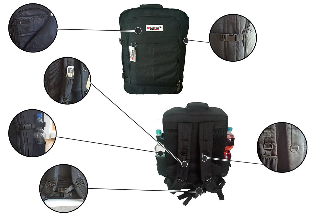 MC-CASES® Transport Rucksack für DJI Mavic 2 & DJI Goggles und DJI Standard