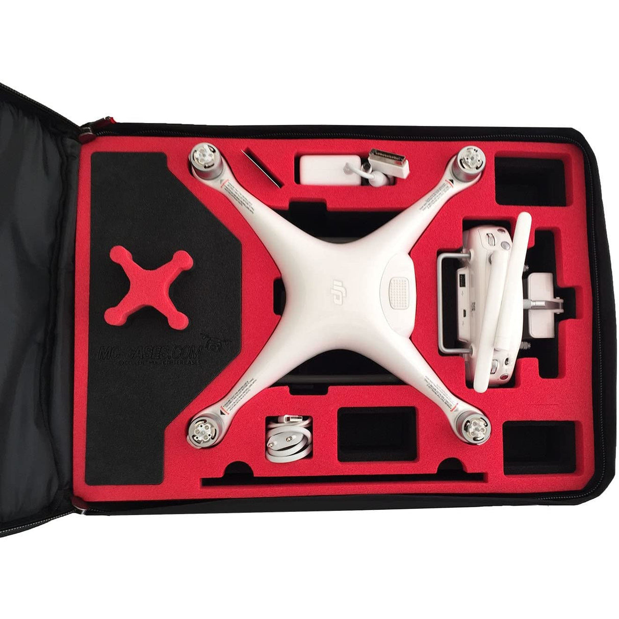 MC-CASES® Rucksack Transportrucksack für DJI Phantom 3, 4 Professional & Advanced und Phantom 4 Professional Plus