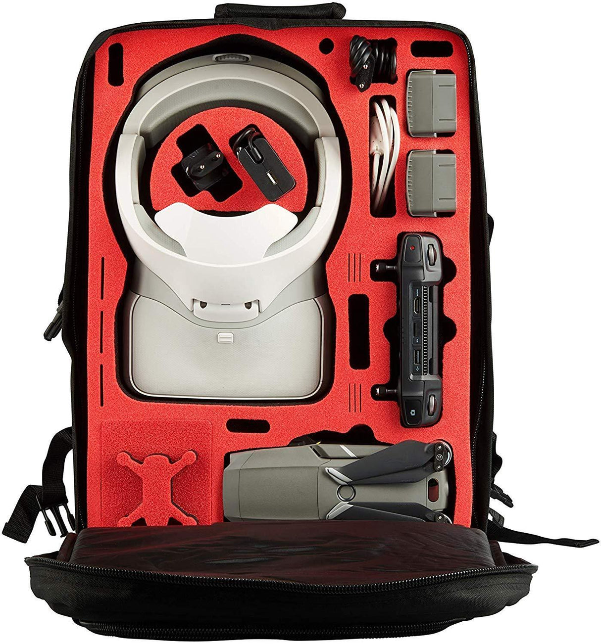 MC-CASES® Transport Rucksack für DJI Mavic 2 & DJI Goggles und DJI Standard