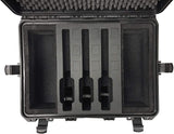 MC-CASES® Professioneller Pistolenkoffer für bis zu 5 Pistolen und 9 Magazine