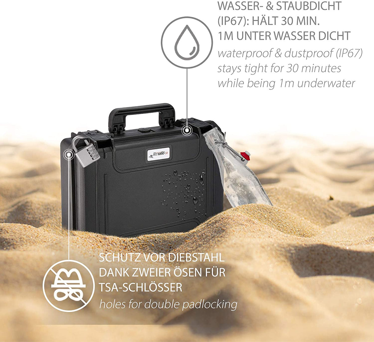 MC-CASES® Transportkoffer für DJI FPV Combo und viel Zubehör - Explorer Edition