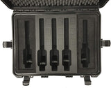 MC-CASES® Professioneller Pistolenkoffer für bis zu 5 Pistolen und 9 Magazine
