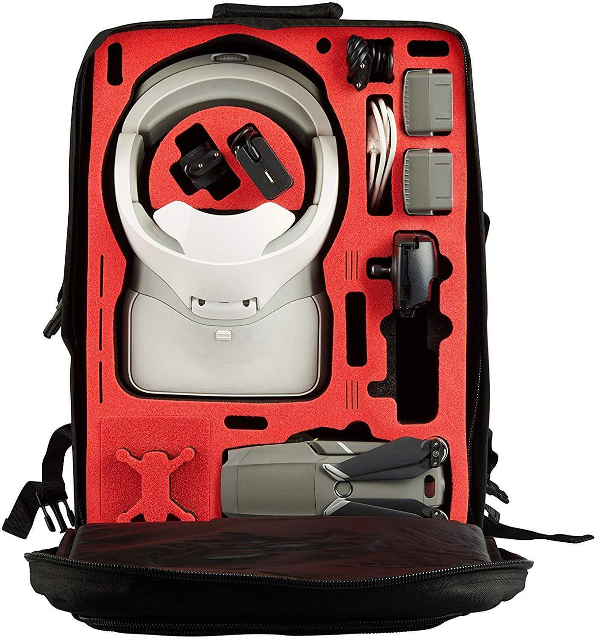 MC-CASES® Transport Rucksack für DJI Mavic 2 & DJI Goggles und DJI Standard