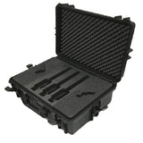 MC-CASES® Professioneller Pistolenkoffer für bis zu 5 Pistolen und 9 Magazine