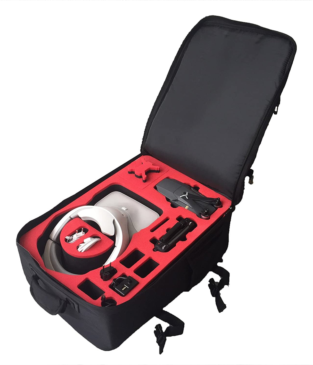 MC-CASES® Professioneller Koffer Rucksack für DJI Mavic Pro mit Platz für Akkus