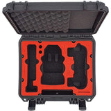 MC-CASES® Kompakt Koffer für DJI Mini 2 und Zubehör – Für Flymore Kombo ohne Propellerschützer