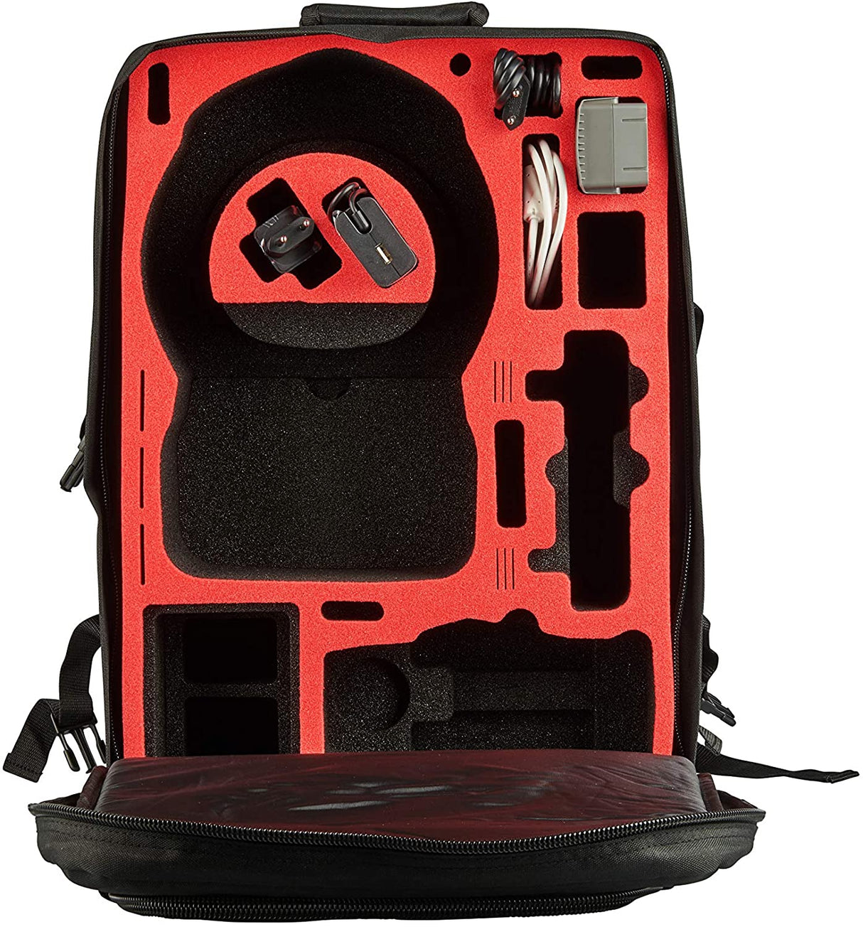 MC-CASES® Professioneller Rucksack für DJI Goggles auch RE und DJI Mavic 2 Pro & Zoom - Made in Germany - inkl. Regencape