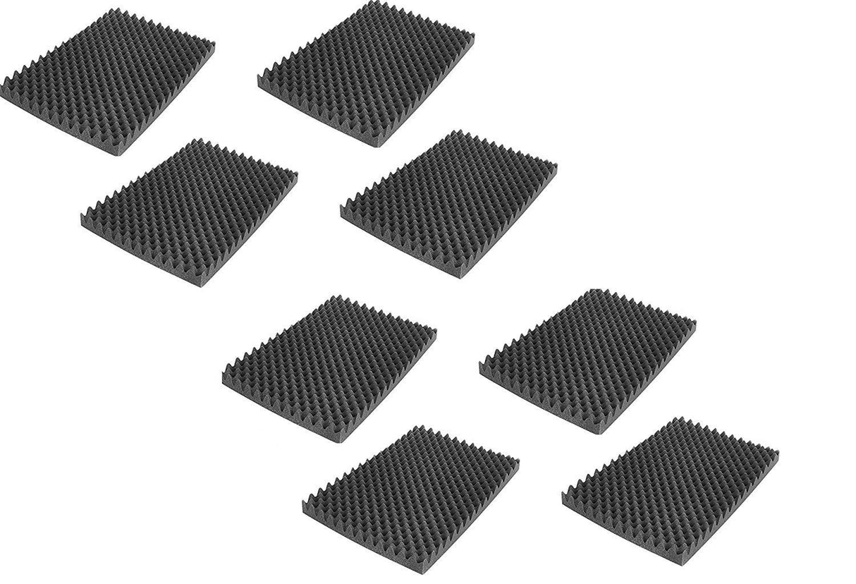 MC-CASES® Noppenschaumstoff, Akustik Schaumstoff, Akustikschaumstoff, Dämmung (500 mm x 350 mm x 50 mm) 8 Platten