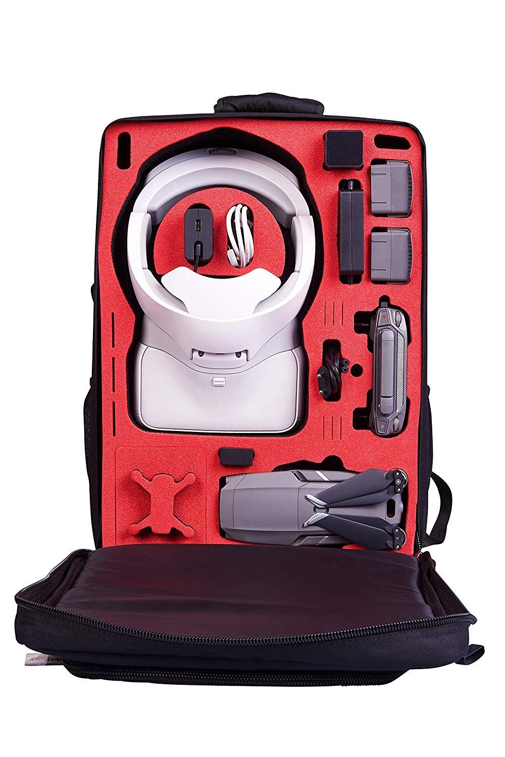 MC-CASES® Transport Rucksack für DJI Mavic 2 & DJI Goggles und DJI Standard