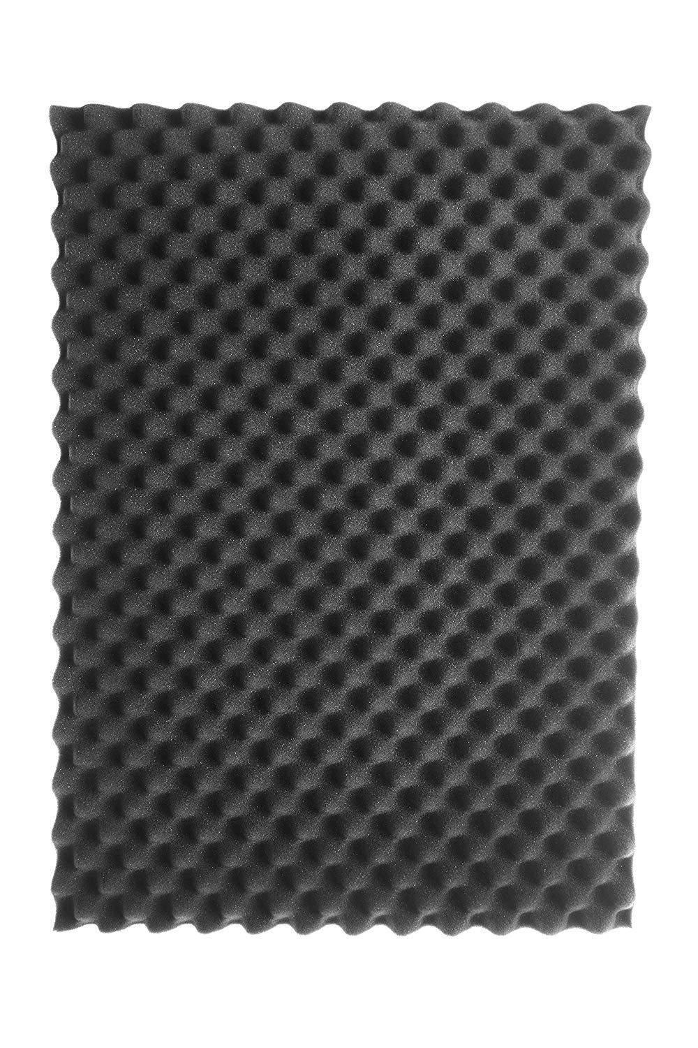 MC-CASES® Noppenschaumstoff, Akustik Schaumstoff, Akustikschaumstoff, Dämmung (500 mm x 350 mm x 50 mm) 8 Platten