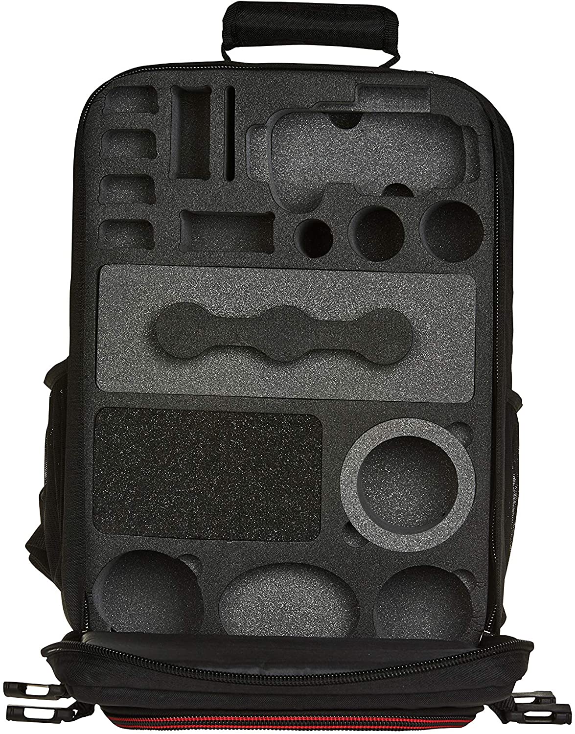 MC-CASES® Professioneller Rucksack für die Panasonic Lumix GH5 und GH5S mit viel Platz für sämtliches Zubehör