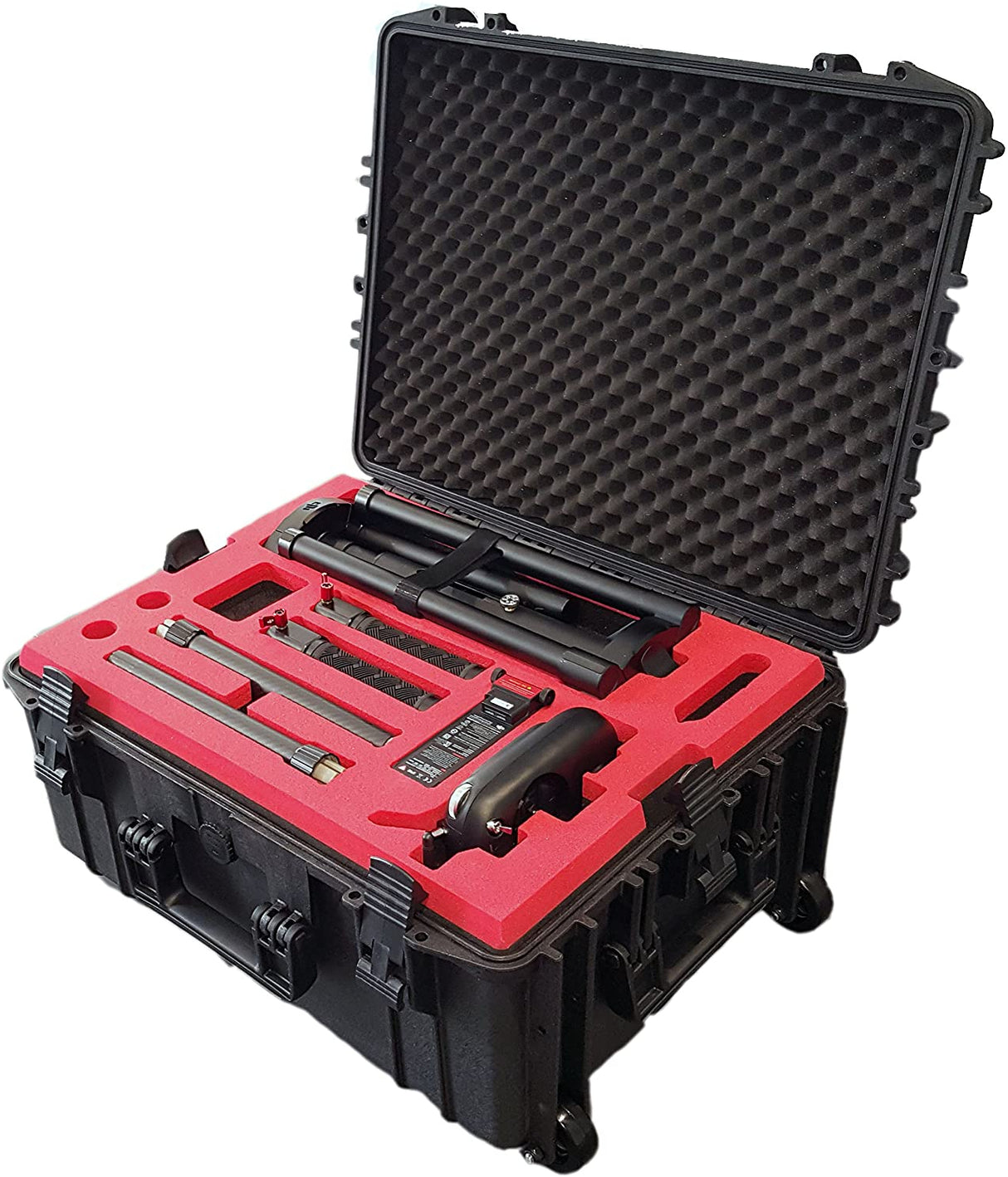 MC-CASES® Professioneller Transport Koffer Trolley für DJI Ronin MX mit viel Platz auf 3 Ebenen