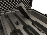 MC-CASES® Professioneller Pistolenkoffer für bis zu 5 Pistolen und 9 Magazine