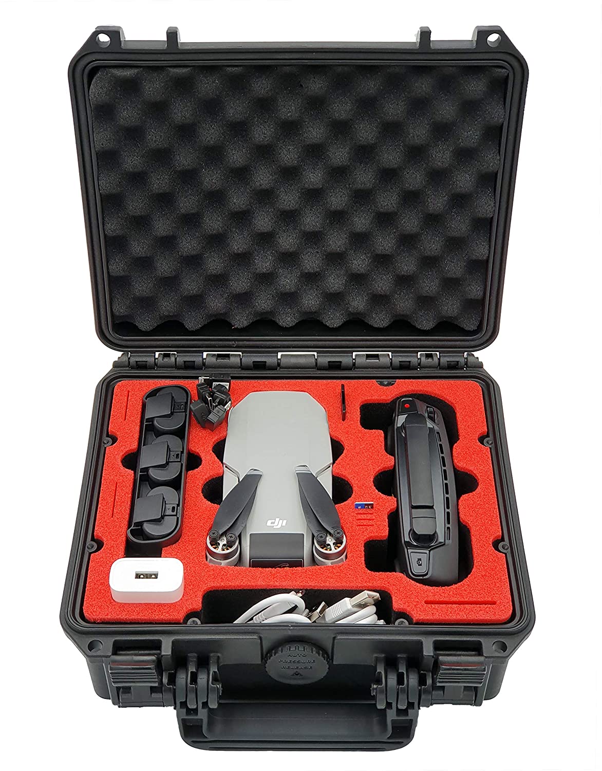MC-CASES® Kompakt Koffer für DJI Mavic Mini und Zubehör – Für Flymore Kombo ohne Propellerschützer