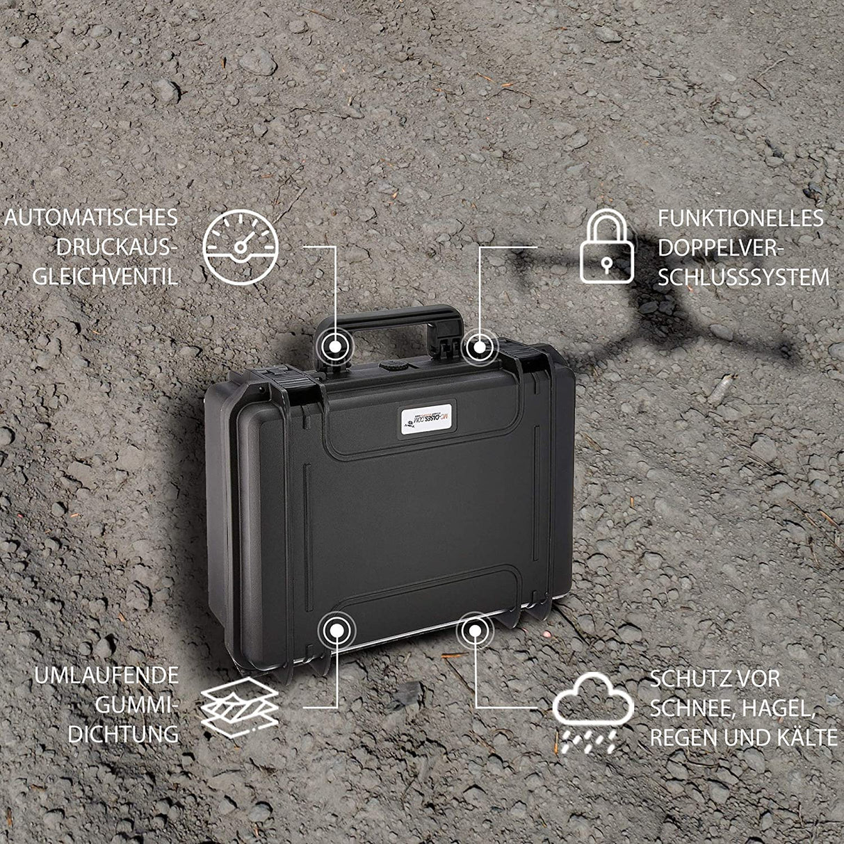 MC-CASES® Transportkoffer für DJI FPV Combo und viel Zubehör - Explorer Edition