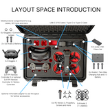 MC-CASES® Professioneller Koffer für DJI Avata 2 Combo - DJI RC Motion 3 - DJ Goggles 3