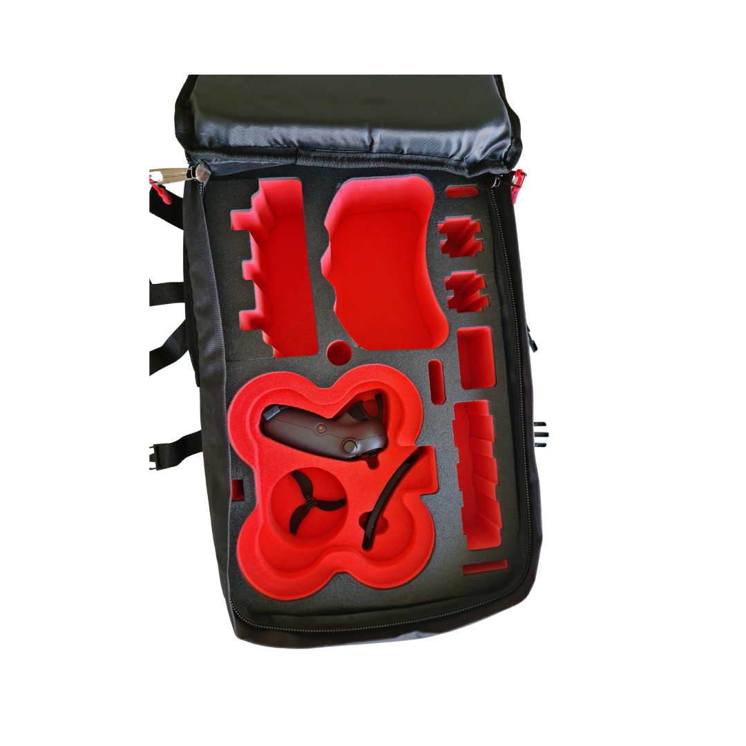 MC-CASES® Professioneller Rucksack passend für DJI Avata 2 - Fly More Combo - DJI RC Motion 3 - DJI Goggles 3