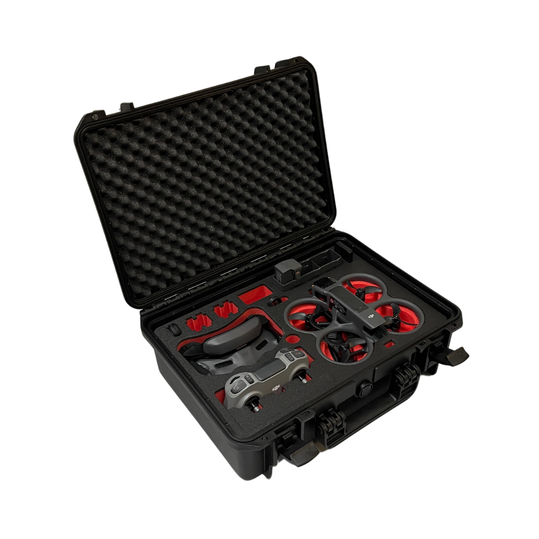 MC-CASES® Professioneller Koffer für DJI Avata 2 Combo - DJI RC Motion 3 - DJ Goggles 3