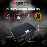 MC-CASES® Professioneller Koffer für DJI Avata 2 Combo - DJI RC Motion 3 - DJ Goggles 3