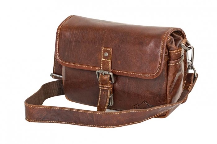 Alpenleder Kameratasche Camera Bag Presse Brandy Buff Crumple