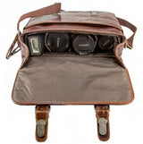 Alpenleder Kameratasche Camera Bag Reporter Brandy