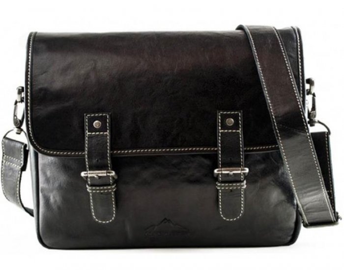 Alpenleder Kameratasche Camera Bag Reporter Ebony