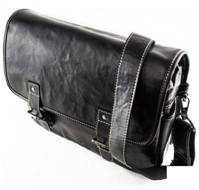 Alpenleder Kameratasche Camera Bag Reporter Ebony