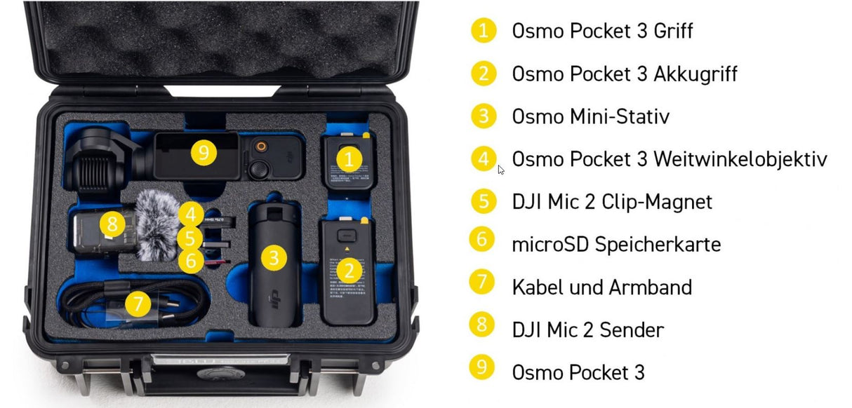 B&W DJI Osmo Pocket 3 Case Typ 500