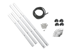 B&W Einbaurahmen ALU für Case 6000/6040 silber