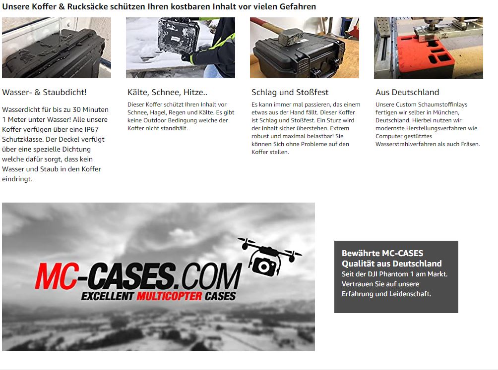 MC-CASES® Drohnenkoffer für DJI Mavic 3 - Kompakt Edition