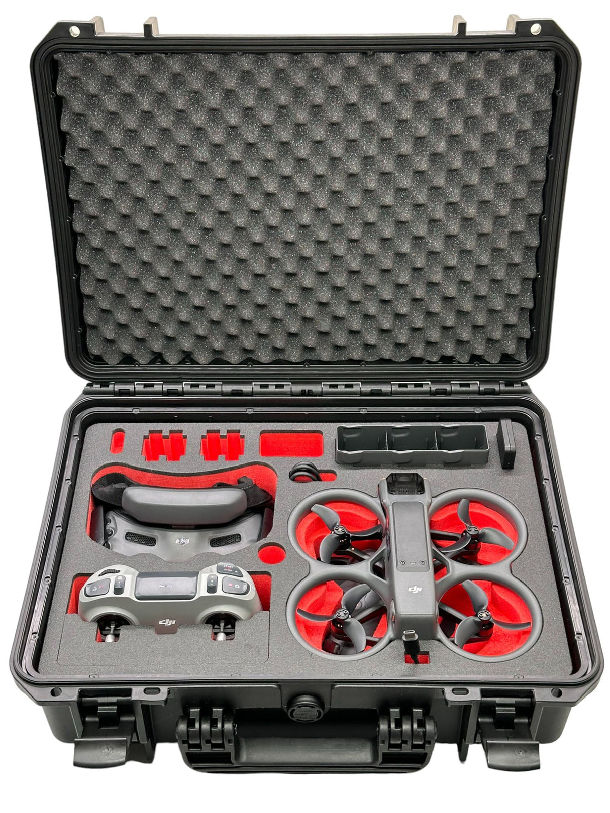 MC-CASES® Professioneller Koffer für DJI Avata 2 Combo - DJI RC Motion 3 - DJ Goggles 3