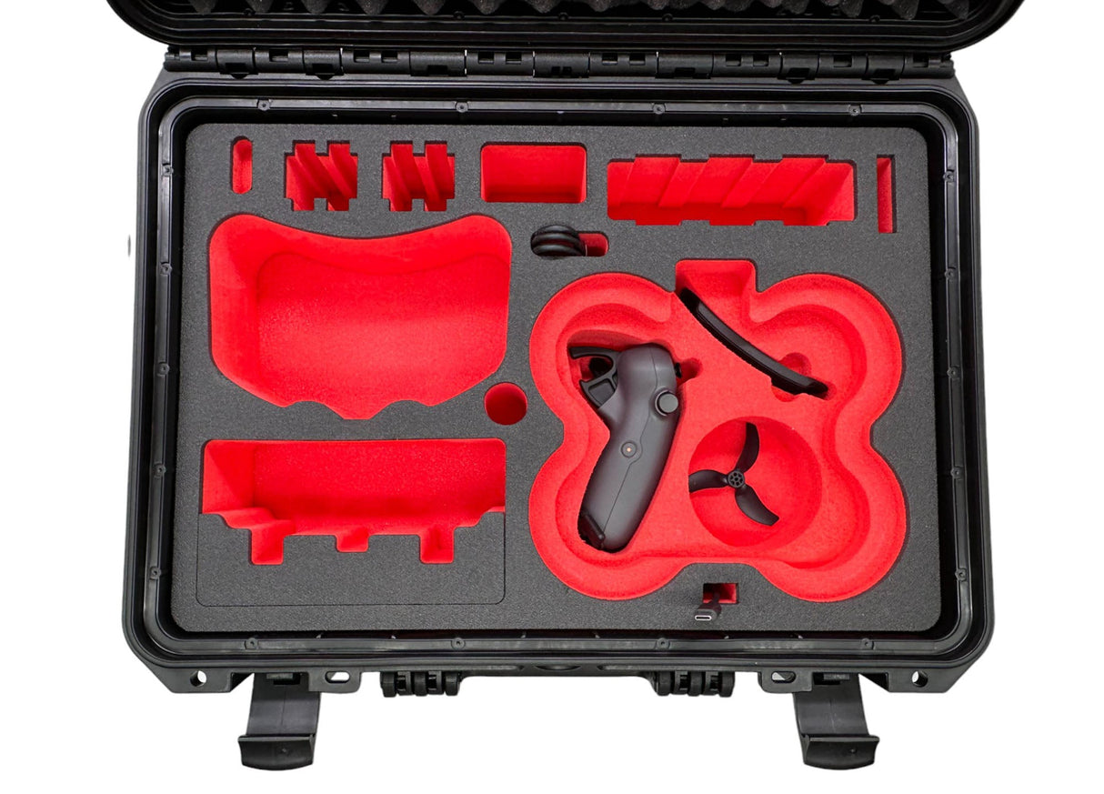 MC-CASES® Professioneller Koffer für DJI Avata 2 Combo - DJI RC Motion 3 - DJ Goggles 3