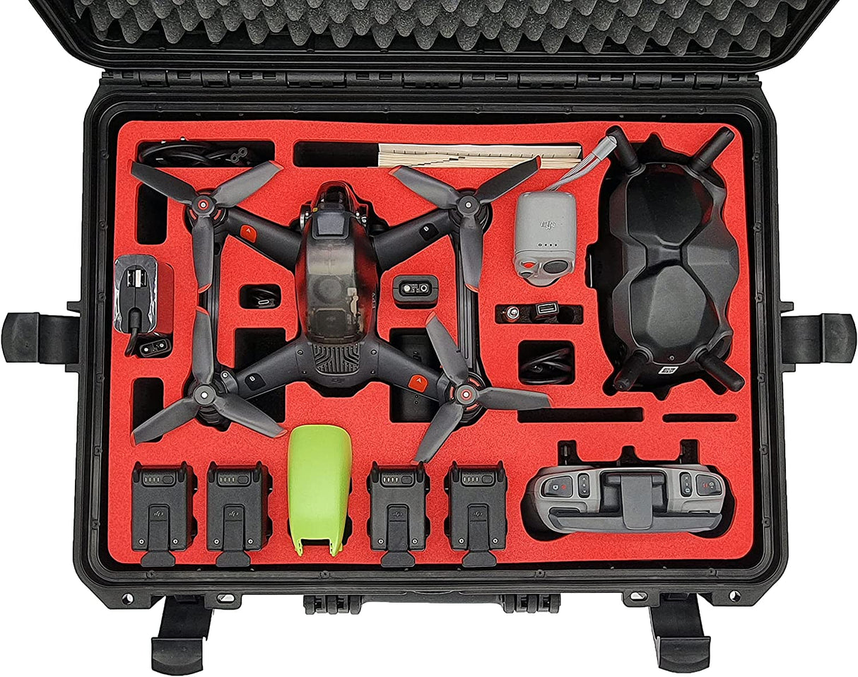 MC-CASES® Transportkoffer für DJI FPV Combo und viel Zubehör - Explorer Edition