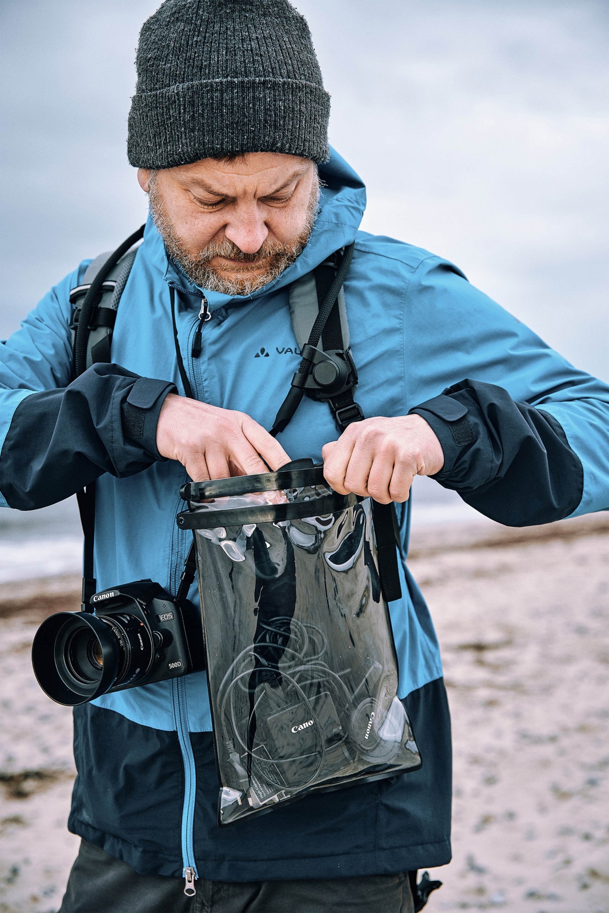 Fidlock HERMETIC Dry Bag Mega Schwarz Transparent