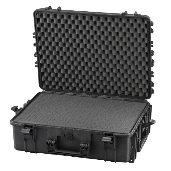 MC-CASES® Professioneller Transportkoffer Universal Hartschalen Outdoor Koffer 604 x 473 x 225mm - Mit Rasterschaum