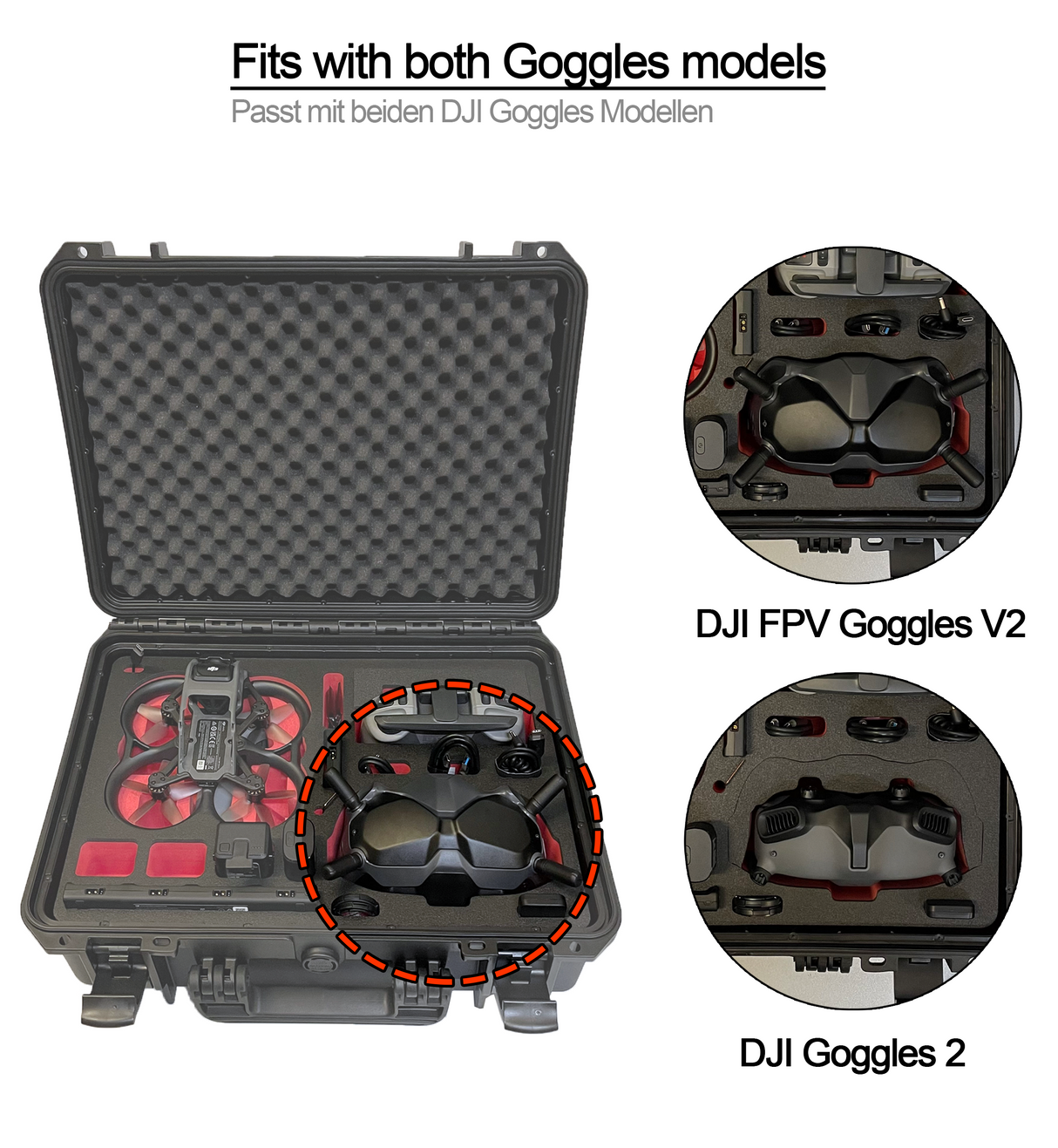 MC-CASES® Professioneller Koffer für DJI Avata Combo