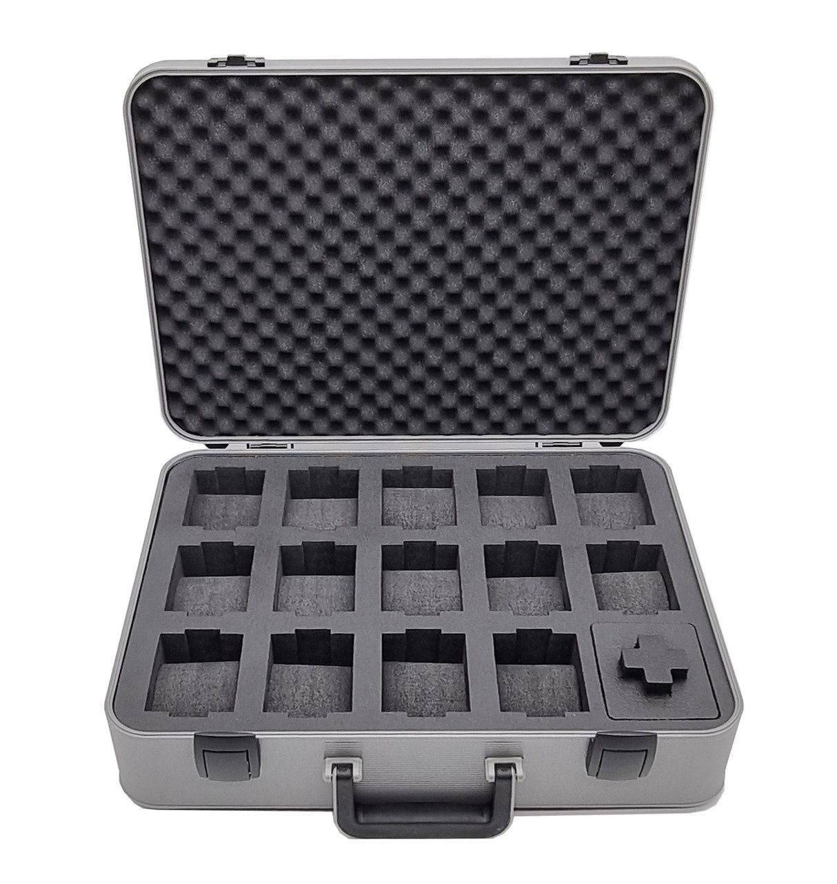 MC-CASES® Uhrenkoffer Transportkoffer für bis zu 14 Uhren - Luxury Line - Aluminium Koffer handgemacht