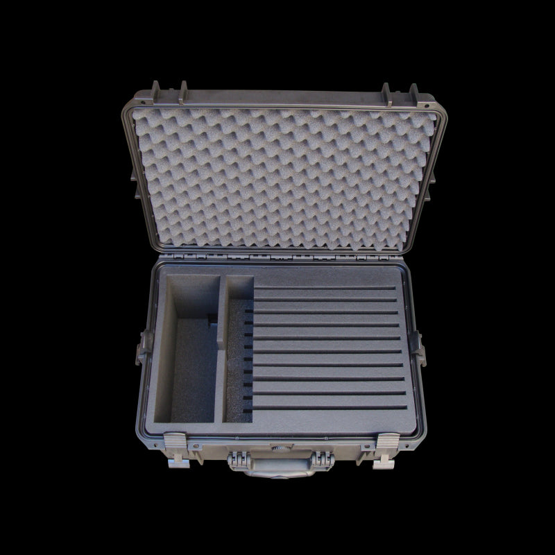 TOMCase Tablet Ladekoffer für bis zu 10 Tablets Transportkoffer Trolley