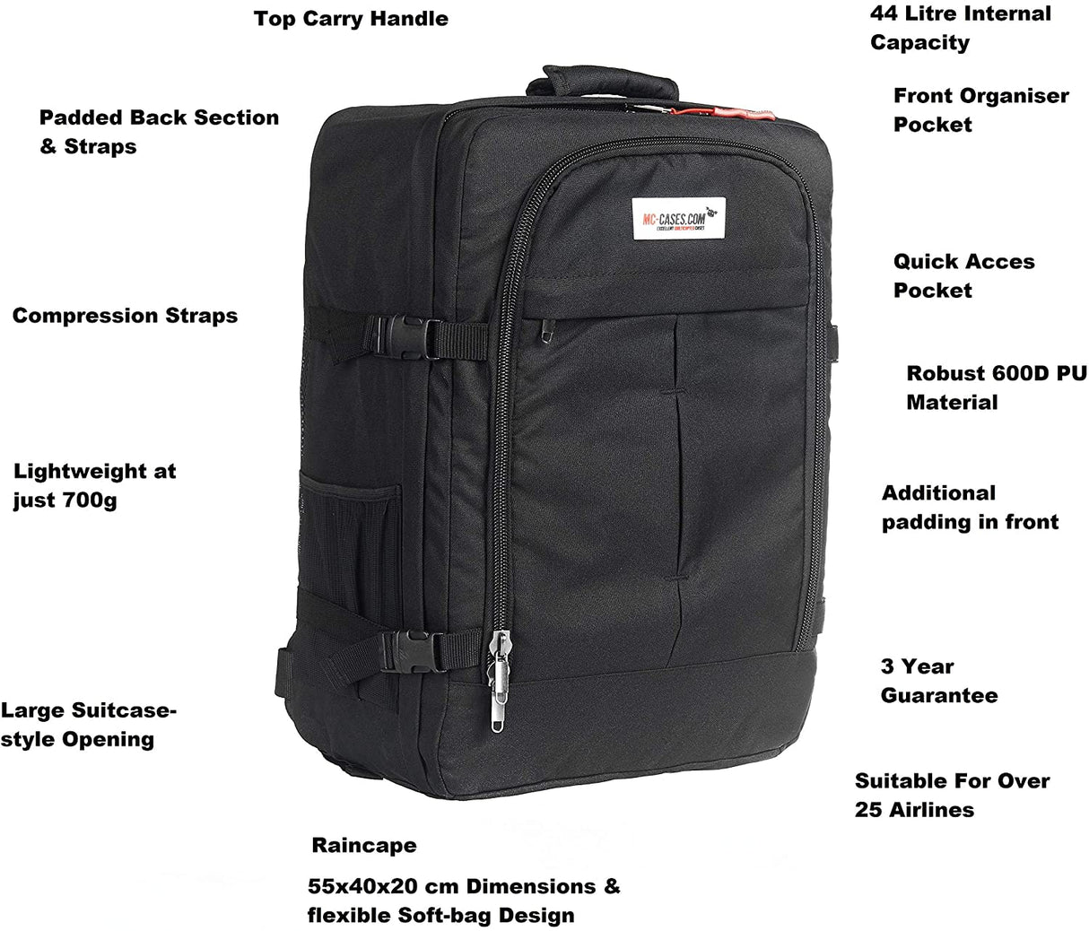 MC-CASES® Rucksack für DJI FPV COMBO - Explorer Edition
